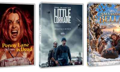 Le confezioni DVD dei primi cinque film Blue Swan Entertainment distribuiti da CG Entertainment a dicembre 2026